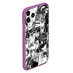 Чехол iPhone 11 Pro матовый Berserk pattern, цвет: 3D-фиолетовый — фото 2
