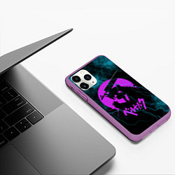 Чехол iPhone 11 Pro матовый Berserk лого, цвет: 3D-фиолетовый — фото 2