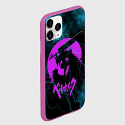 Чехол iPhone 11 Pro матовый Berserk лого, цвет: 3D-фиолетовый — фото 2