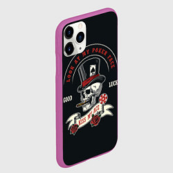 Чехол iPhone 11 Pro матовый KISS MY ASS CASINO, цвет: 3D-фиолетовый — фото 2