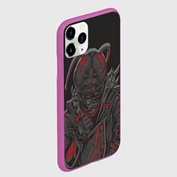 Чехол iPhone 11 Pro матовый Мистер насекомое, цвет: 3D-фиолетовый — фото 2
