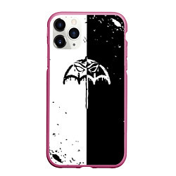 Чехол iPhone 11 Pro матовый BRING ME THE HORIZON черное былое, цвет: 3D-малиновый