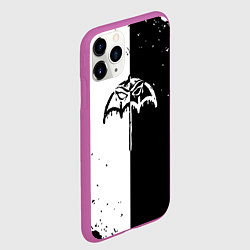 Чехол iPhone 11 Pro матовый BRING ME THE HORIZON черное былое, цвет: 3D-фиолетовый — фото 2