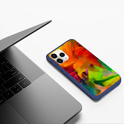 Чехол iPhone 11 Pro матовый Color pattern Fashion 2024, цвет: 3D-тёмно-синий — фото 2