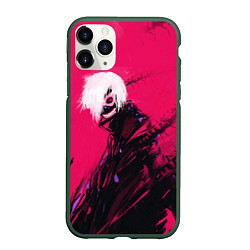 Чехол iPhone 11 Pro матовый Канеки Кен Kaneki Tokyo Ghoul, цвет: 3D-темно-зеленый