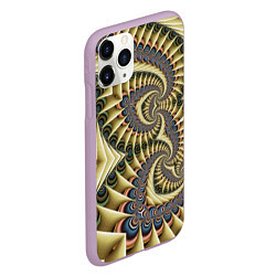 Чехол iPhone 11 Pro матовый Designer pattern, цвет: 3D-сиреневый — фото 2