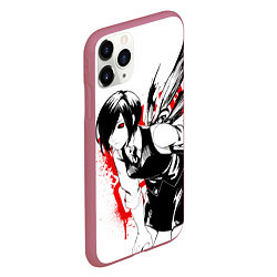 Чехол iPhone 11 Pro матовый ТОУКА TOKYO GHOUL, цвет: 3D-малиновый — фото 2