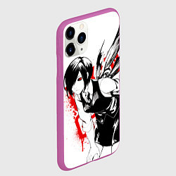 Чехол iPhone 11 Pro матовый ТОУКА TOKYO GHOUL, цвет: 3D-фиолетовый — фото 2