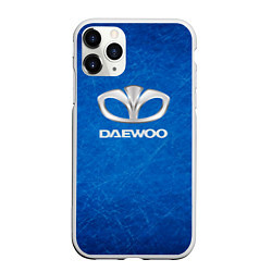 Чехол iPhone 11 Pro матовый DAEWOO ДЭУ abstraction, цвет: 3D-белый