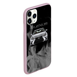 Чехол iPhone 11 Pro матовый Lexus лексус огонь, цвет: 3D-розовый — фото 2