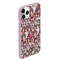 Чехол iPhone 11 Pro матовый Mari Makinami Illustrious EVA-08, цвет: 3D-розовый — фото 2