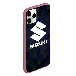 Чехол iPhone 11 Pro матовый SUZUKI 3D плиты, цвет: 3D-малиновый — фото 2