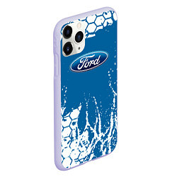 Чехол iPhone 11 Pro матовый Ford форд, цвет: 3D-светло-сиреневый — фото 2