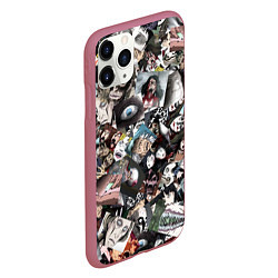 Чехол iPhone 11 Pro матовый Ito Junji Collection, цвет: 3D-малиновый — фото 2