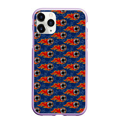 Чехол iPhone 11 Pro матовый Фишки, Ставки, Покер, цвет: 3D-сиреневый