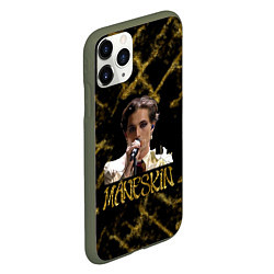 Чехол iPhone 11 Pro матовый Maneskin Coraline Sanremo gold edition, цвет: 3D-темно-зеленый — фото 2