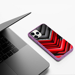 Чехол iPhone 11 Pro матовый Make each day your masterpiece - Делайте каждый де, цвет: 3D-фиолетовый — фото 2