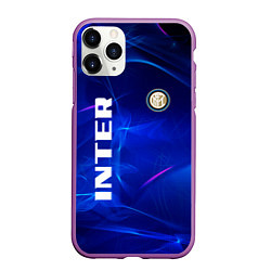Чехол iPhone 11 Pro матовый Inter abstraction, цвет: 3D-фиолетовый