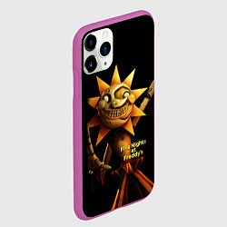 Чехол iPhone 11 Pro матовый Five Nights at Freddys: Security Breach - Солнце D, цвет: 3D-фиолетовый — фото 2
