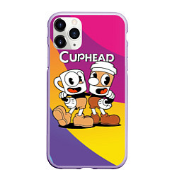 Чехол iPhone 11 Pro матовый Cuphead Show Чашечки, цвет: 3D-светло-сиреневый