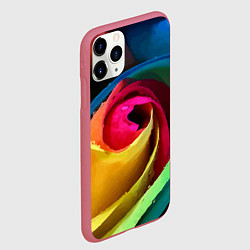 Чехол iPhone 11 Pro матовый Роза fashion 2022, цвет: 3D-малиновый — фото 2