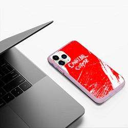 Чехол iPhone 11 Pro матовый Cannibal corpse труп каннибала, цвет: 3D-розовый — фото 2
