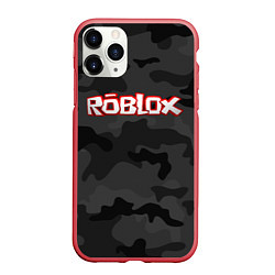 Чехол iPhone 11 Pro матовый Roblox Камуфляж Тёмные Воды, цвет: 3D-красный