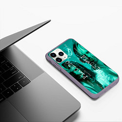 Чехол iPhone 11 Pro матовый Placebo - turquoise, цвет: 3D-серый — фото 2