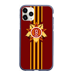 Чехол iPhone 11 Pro матовый День Победы Звезда, цвет: 3D-серый