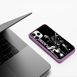 Чехол iPhone 11 Pro матовый Placebo Пласибо рок-группа, цвет: 3D-фиолетовый — фото 2