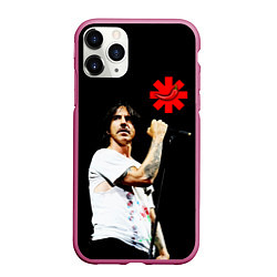 Чехол iPhone 11 Pro матовый Red Hot Chili Peppers RHCP, цвет: 3D-малиновый