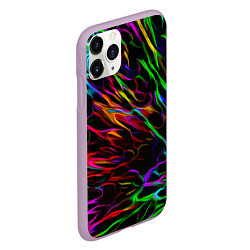 Чехол iPhone 11 Pro матовый Neon pattern Vanguard, цвет: 3D-сиреневый — фото 2