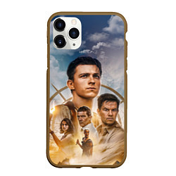Чехол iPhone 11 Pro матовый Uncharted: на картах не значится, цвет: 3D-коричневый