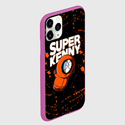 Чехол iPhone 11 Pro матовый Южный парк - Кенни, цвет: 3D-фиолетовый — фото 2