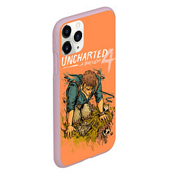 Чехол iPhone 11 Pro матовый Uncharted 4 A Thiefs End, цвет: 3D-розовый — фото 2