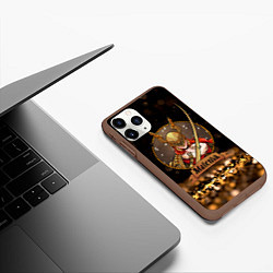 Чехол iPhone 11 Pro матовый Elden ring Malenia, цвет: 3D-коричневый — фото 2