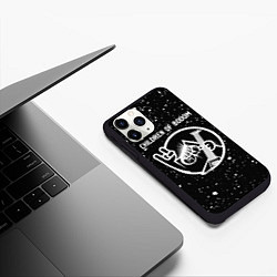 Чехол iPhone 11 Pro матовый Children of Bodom КОТ Брызги, цвет: 3D-черный — фото 2