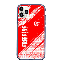 Чехол iPhone 11 Pro матовый Free Fire Фри Фаер Паттерн, цвет: 3D-серый