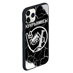 Чехол iPhone 11 Pro матовый Кукрыниксы - КОТ - Краски, цвет: 3D-черный — фото 2