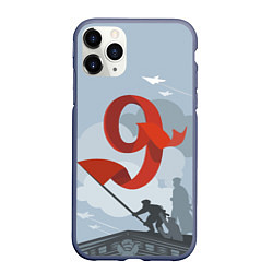 Чехол iPhone 11 Pro матовый Знамя ДЕНЬ ПОБЕДЫ, цвет: 3D-серый