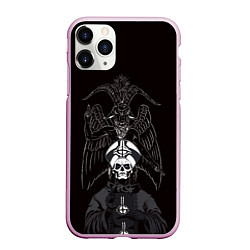 Чехол iPhone 11 Pro матовый Ghost Papa Emeritus, цвет: 3D-розовый