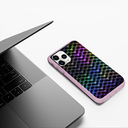 Чехол iPhone 11 Pro матовый Color vanguard pattern 2025 Neon, цвет: 3D-розовый — фото 2