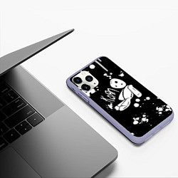 Чехол iPhone 11 Pro матовый Korn Пятна, цвет: 3D-светло-сиреневый — фото 2