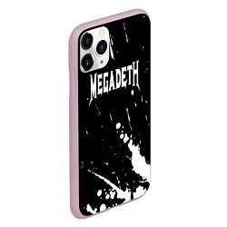 Чехол iPhone 11 Pro матовый Megadeth, цвет: 3D-розовый — фото 2