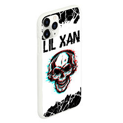 Чехол iPhone 11 Pro матовый Lil Xan ЧЕРЕП Краска, цвет: 3D-белый — фото 2