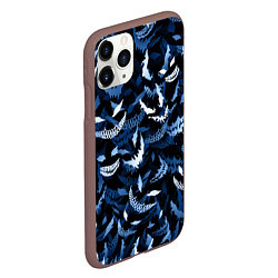 Чехол iPhone 11 Pro матовый Drain monsters, цвет: 3D-коричневый — фото 2