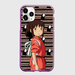 Чехол iPhone 11 Pro матовый Sen to Chihiro, цвет: 3D-фиолетовый