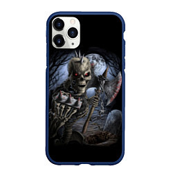 Чехол iPhone 11 Pro матовый Территория кошмана, цвет: 3D-тёмно-синий