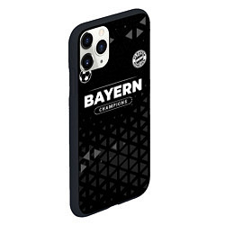 Чехол iPhone 11 Pro матовый Bayern Форма Чемпионов, цвет: 3D-черный — фото 2