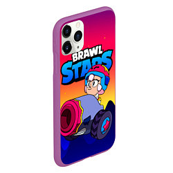 Чехол iPhone 11 Pro матовый Bonnie Бонни Brawl Stars, цвет: 3D-фиолетовый — фото 2